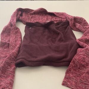 Lululemon cowel neck and scarf